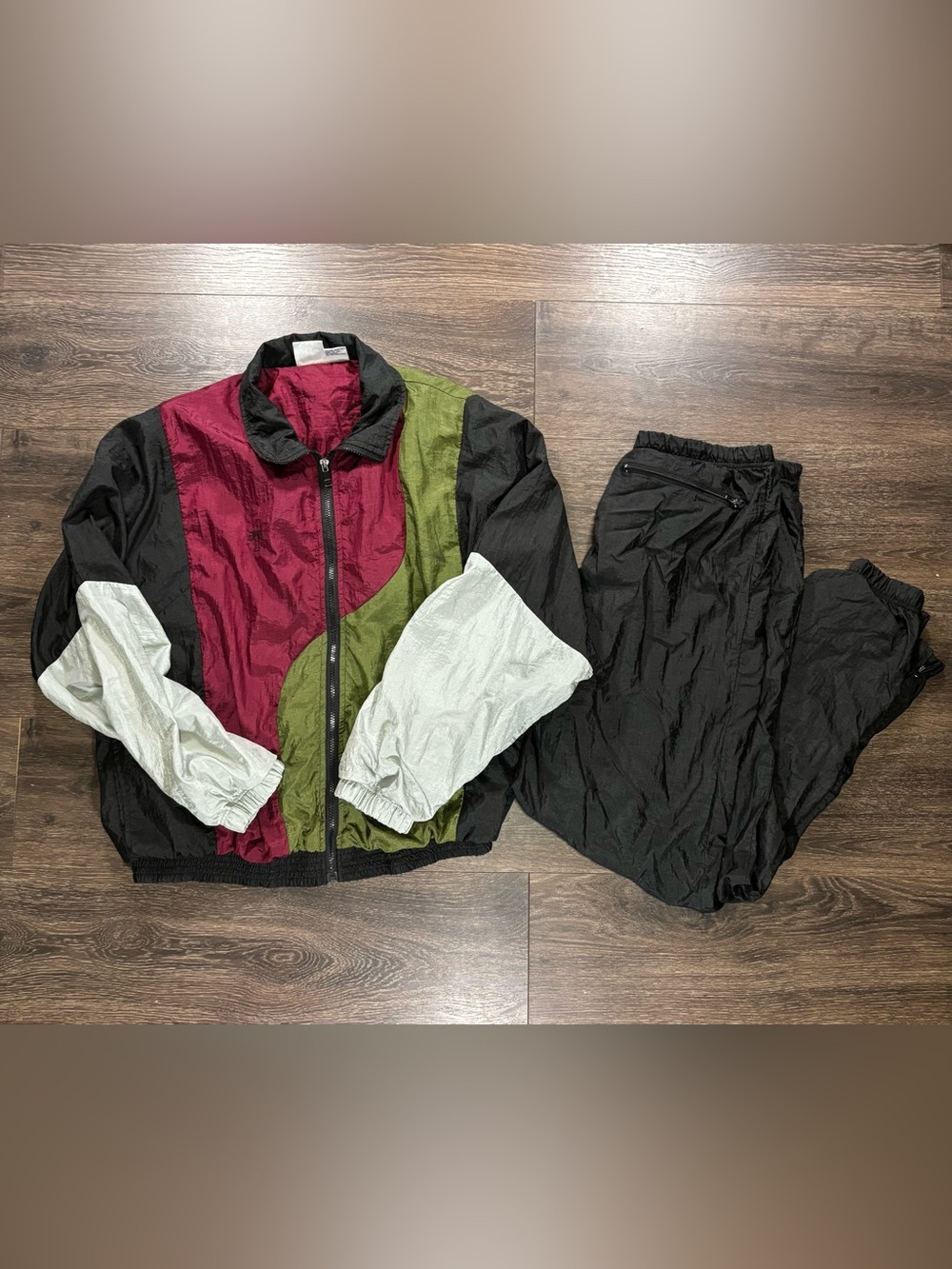 Todd1 Vintage Windbreaker Two Piece Set Jacket Pants